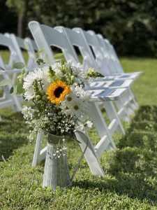 Ceremony chairs setup